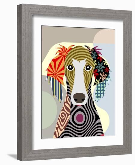 Saluki-Lanre Adefioye-Framed Giclee Print