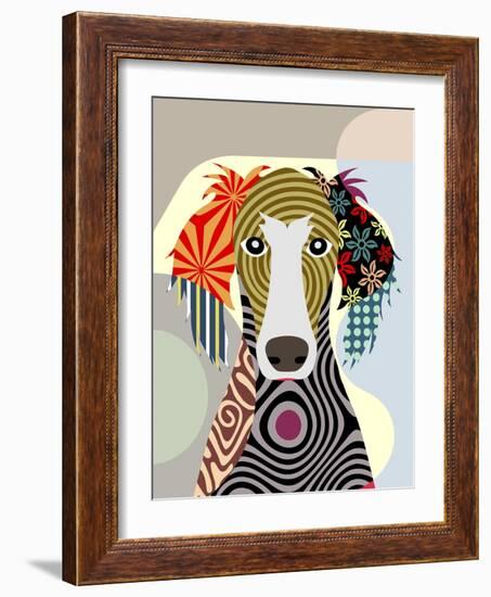 Saluki-Lanre Adefioye-Framed Giclee Print