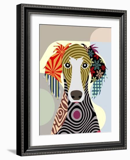 Saluki-Lanre Adefioye-Framed Giclee Print