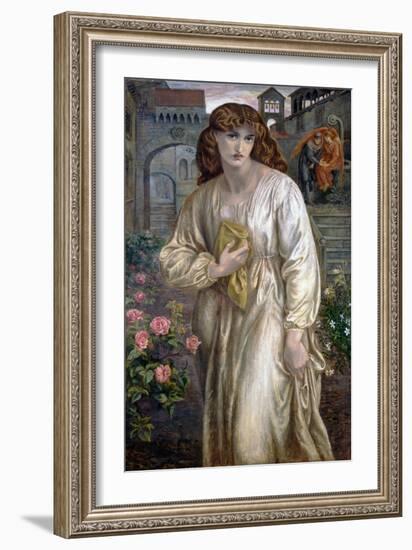 Salutation of Beatrice, 1880-1882-Dante Gabriel Rossetti-Framed Giclee Print