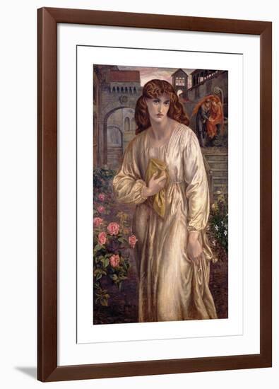 Salutation of Beatrice-Dante Gabriel Rossetti-Framed Premium Giclee Print