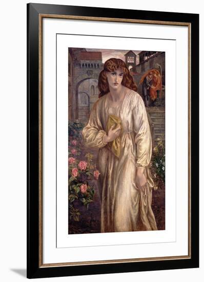 Salutation of Beatrice-Dante Gabriel Rossetti-Framed Premium Giclee Print