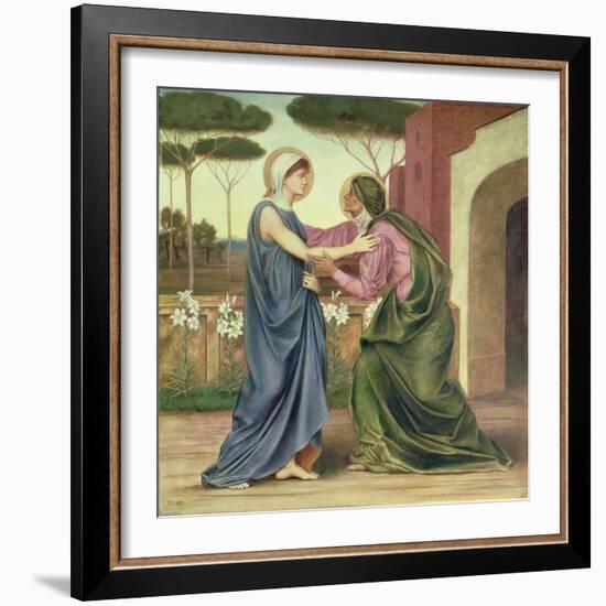 Salutation or the Visitation, 1883-Evelyn De Morgan-Framed Giclee Print
