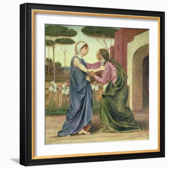 Salutation or the Visitation, 1883-Evelyn De Morgan-Framed Giclee Print