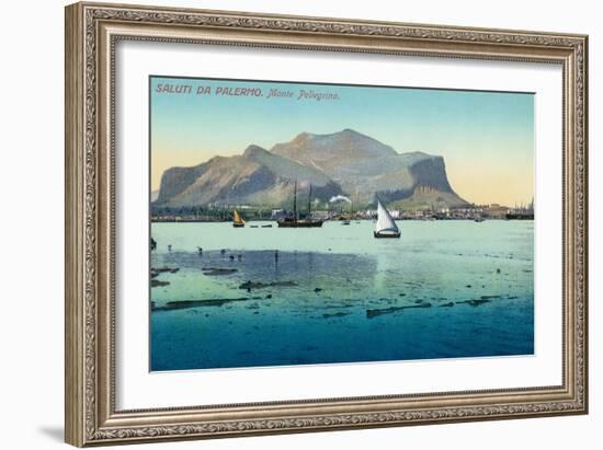 Saluti Da Palermo, Sicily, Italy-null-Framed Art Print