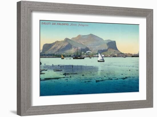 Saluti Da Palermo, Sicily, Italy-null-Framed Art Print