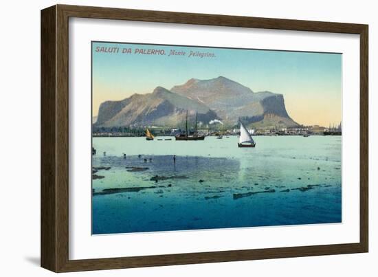 Saluti Da Palermo, Sicily, Italy-null-Framed Art Print