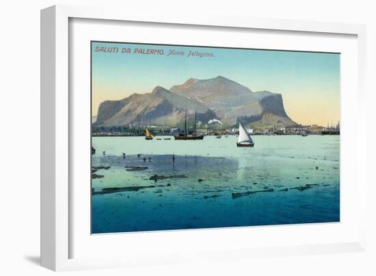 Saluti Da Palermo, Sicily, Italy-null-Framed Art Print