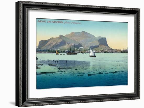 Saluti Da Palermo, Sicily, Italy-null-Framed Art Print