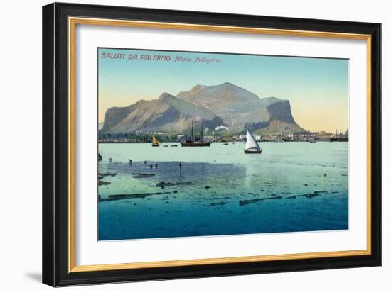 Saluti Da Palermo, Sicily, Italy-null-Framed Art Print