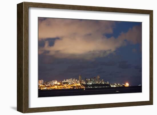 Salvador City at Night-Alex Saberi-Framed Photographic Print