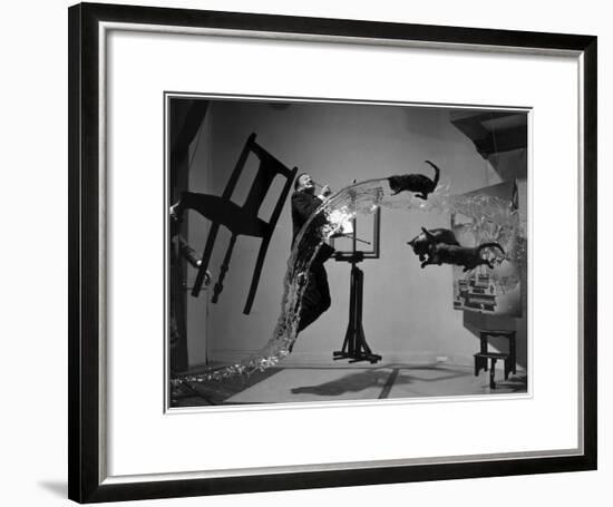 Salvador Dali (1904-1989)-Philippe Halsman-Framed Photographic Print