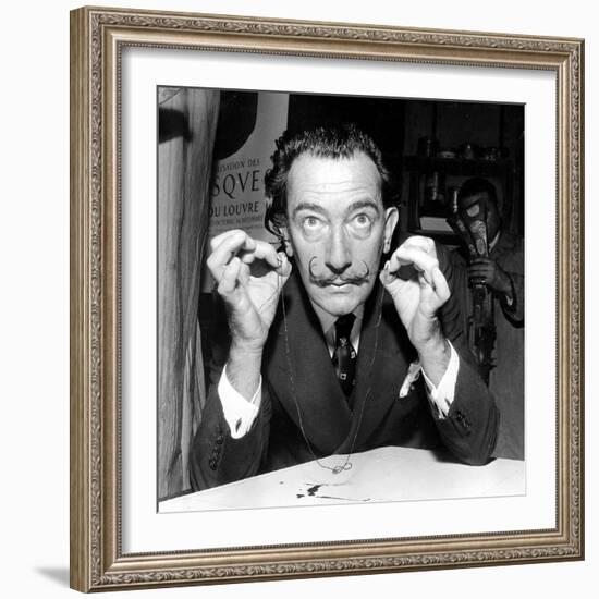 Salvador Dali 1956-null-Framed Photo