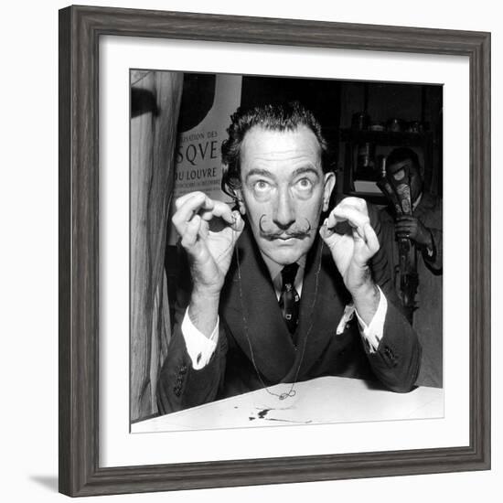 Salvador Dali 1956-null-Framed Photo