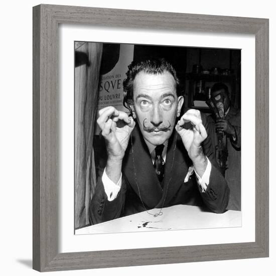 Salvador Dali 1956-null-Framed Photo