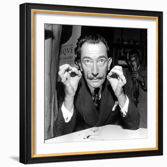 Salvador Dali 1956-null-Framed Photo