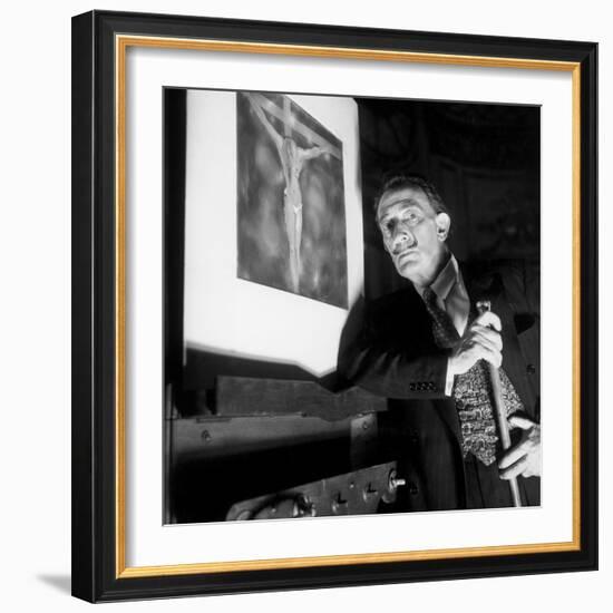 Salvador Dali 1965-null-Framed Photo