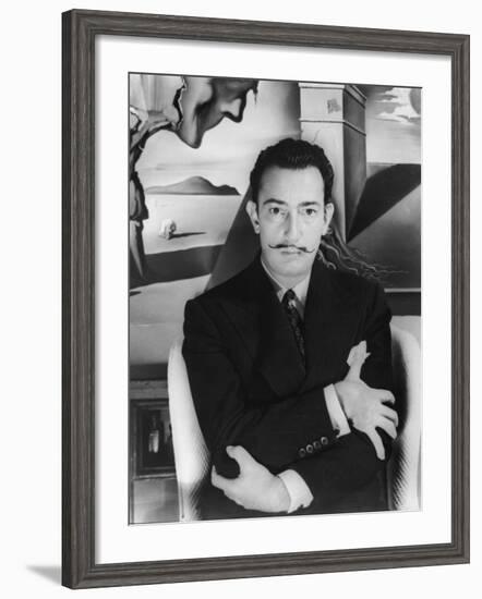 Salvador Dalí. Off Set From "Spellbound" 1945"-null-Framed Photographic Print