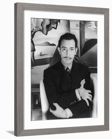 Salvador Dalí. Off Set From "Spellbound" 1945"-null-Framed Photographic Print