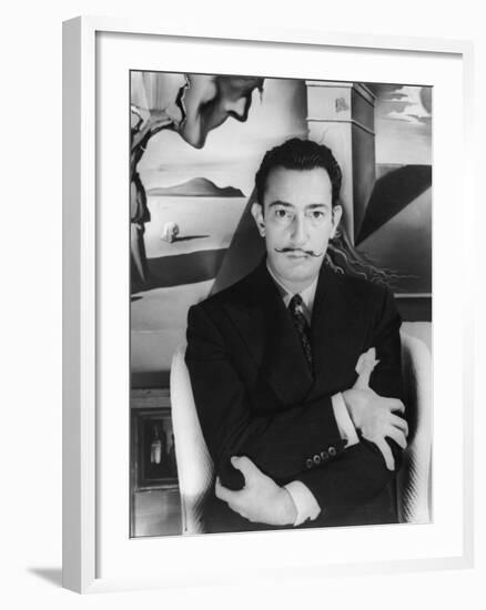 Salvador Dalí. Off Set From "Spellbound" 1945"-null-Framed Photographic Print