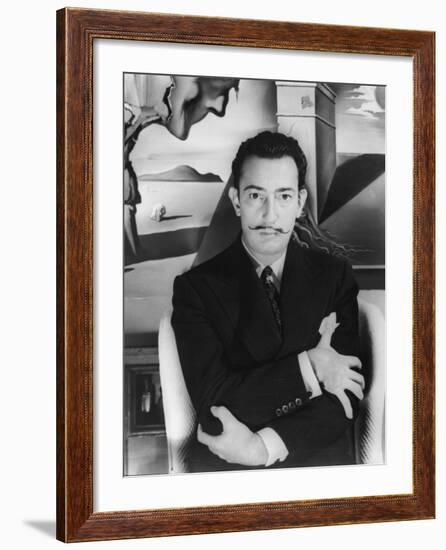 Salvador Dalí. Off Set From "Spellbound" 1945"-null-Framed Photographic Print