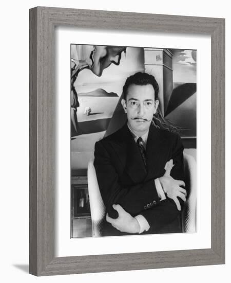 Salvador Dalí. Off Set From "Spellbound" 1945"-null-Framed Photographic Print