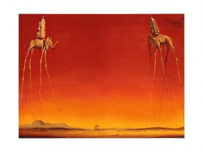 The Elephants, c.1948' Art Print - Salvador Dalí | Art.com