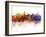 Salvador De Bahia Skyline in Watercolor Background-paulrommer-Framed Art Print