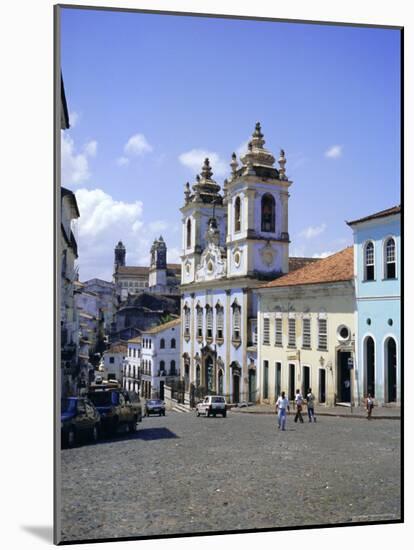 Salvador, the Pelourinho District at Largo Do Pelourinho, Bahia State, Brazil, South America-Geoff Renner-Mounted Photographic Print