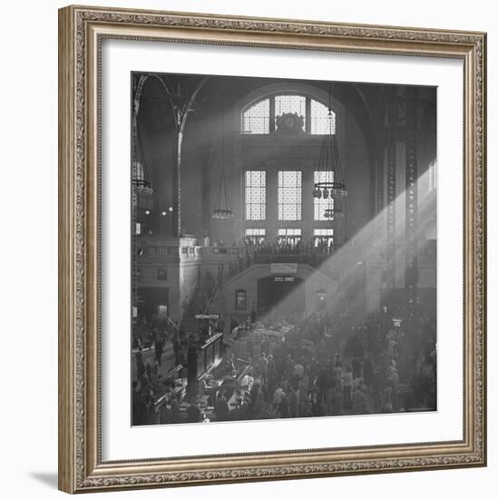 Salvation Army Meeting Held at Union Station-Wallace Kirkland-Framed Photographic Print