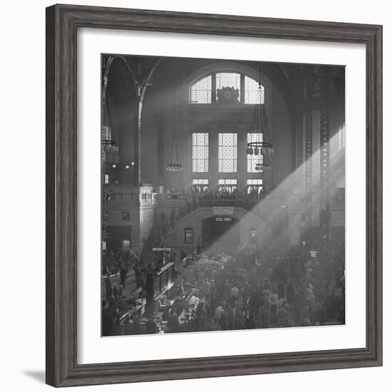 Salvation Army Meeting Held at Union Station-Wallace Kirkland-Framed Photographic Print