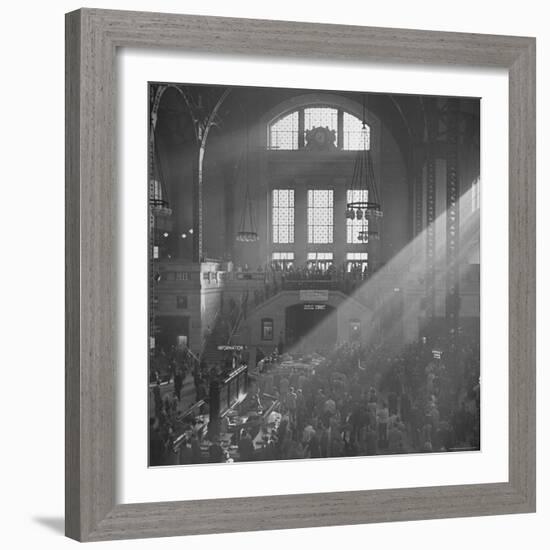 Salvation Army Meeting Held at Union Station-Wallace Kirkland-Framed Photographic Print