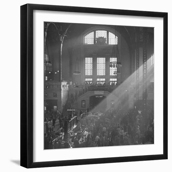 Salvation Army Meeting Held at Union Station-Wallace Kirkland-Framed Photographic Print