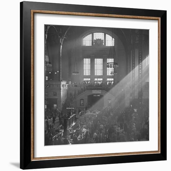 Salvation Army Meeting Held at Union Station-Wallace Kirkland-Framed Photographic Print