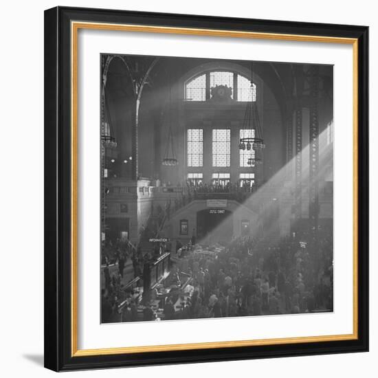 Salvation Army Meeting Held at Union Station-Wallace Kirkland-Framed Photographic Print