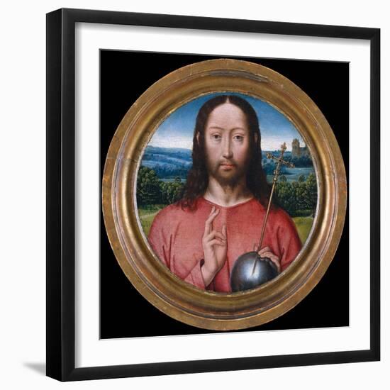 Salvator Mundi, 1475-99-Hans Memling-Framed Giclee Print