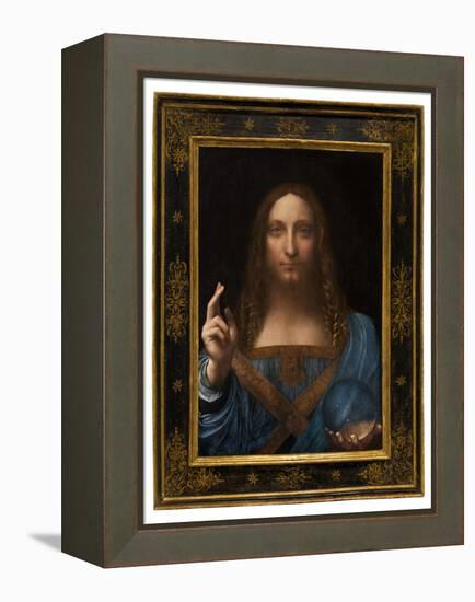 Salvator Mundi, C.1500 (Oil on Panel)-Leonardo Da Vinci-Framed Premier Image Canvas