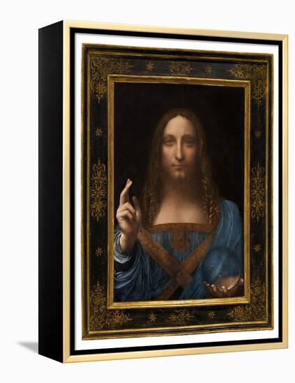 Salvator Mundi, C.1500 (Oil on Panel)-Leonardo Da Vinci-Framed Premier Image Canvas