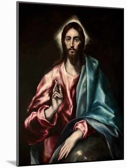 Salvator Mundi (El Salvado)-El Greco-Mounted Giclee Print