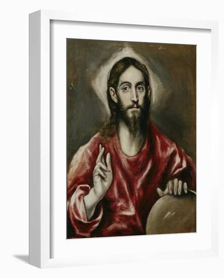 Salvator Mundi (Saviour of the World), 1608-1614-El Greco-Framed Giclee Print