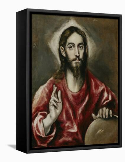 Salvator Mundi (Saviour of the World), 1608-1614-El Greco-Framed Premier Image Canvas