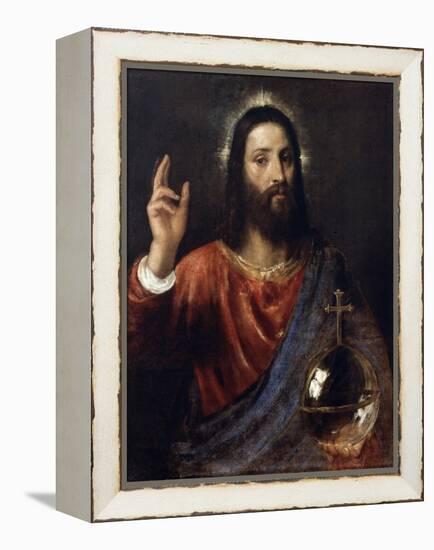 Salvator Mundi (Saviour of the World), C1570-Titian (Tiziano Vecelli)-Framed Premier Image Canvas