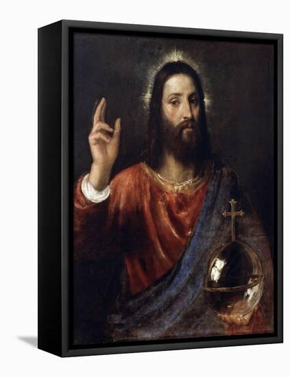 Salvator Mundi (Saviour of the World), C1570-Titian (Tiziano Vecelli)-Framed Premier Image Canvas