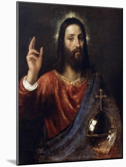 Salvator Mundi (Saviour of the World), C1570-Titian (Tiziano Vecelli)-Mounted Giclee Print