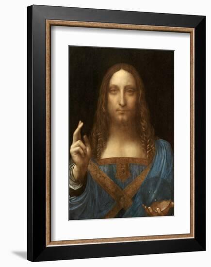 Salvator Mundi-Leonardo Da Vinci-Framed Art Print