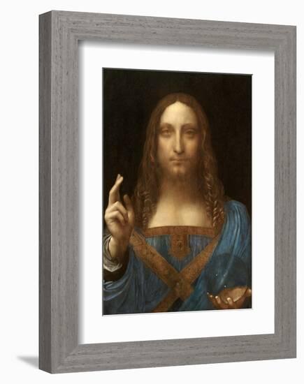 Salvator Mundi-Leonardo Da Vinci-Framed Art Print