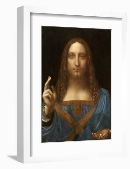 Salvator Mundi-Leonardo Da Vinci-Framed Art Print