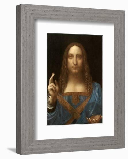 Salvator Mundi-Leonardo Da Vinci-Framed Premium Giclee Print