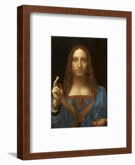 Salvator Mundi-Leonardo Da Vinci-Framed Premium Giclee Print