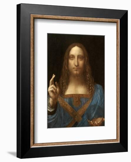 Salvator Mundi-Leonardo Da Vinci-Framed Art Print